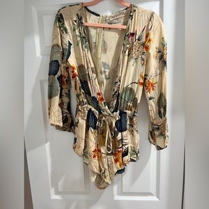 Floral shorts Romper